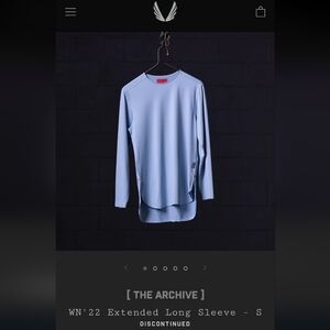 ASRV Sky Blue Long Sleeve Shirt Size Large